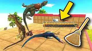 Don't Get SWEEPED UP By DEADLY BROOMSTICK With Spikes!!! - Animal Revolt Battle Simulator