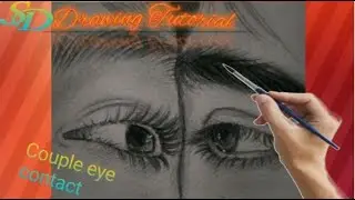 How to draw a couple eye contact | Pencil sketch for beginners