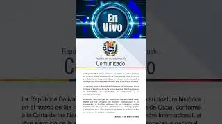 #Comunicado 📢 Venezuela ratifica su postura hist&oacute;rica con la Rep&uacute;blica de Cuba #venezuela #parati