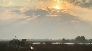 Sunrise in northeastern Thailand&rsquo;s countryside, Udon Thani&mdash;wetlands and peaceful views.