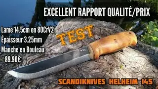 Couteau de camp idéal ? Le Couteau Leuku HELHEIM 145 de SCANDIKNIVES