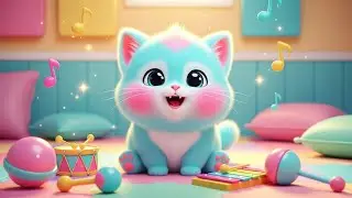 Little Kitten Learns to Speak with Fun Sounds 🐱🎵 | Kids Learning Song