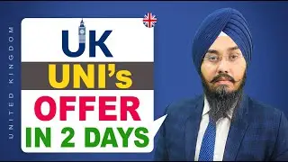 UK 🇬🇧 UNI&rsquo;s OFFER IN 2 DAYS  | STUDY VISA UPDATES 2022 | USA CANADA UK