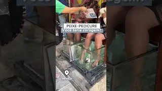 PEIXE PEDICURE: VOC&Ecirc; TERIA CORAGEM? #shorts