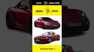 Porsche 718 😍 Vs Jaguar F-Type 🤩 | Full Comparison & Review 🤯 | #shorts