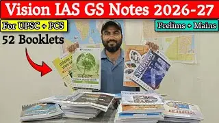 Vision IAS Notes Review For UPSC & PCS 2026-27🔥 | Vision IAS Complete GS Booklets | UPSC IAS Books