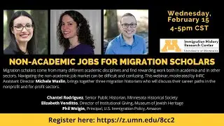 Non Academic Jobs for Migration Scholars webinar