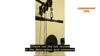 Review SELEWARE 48'' Heavy Duty Pull Up Bar Wall Mount Multi-function Chin up Bar with Home Gym Cabl