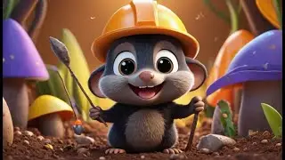 Molly Mole Digs a Tunnel | Fun Digging Song for Kids | Playful Animal Rhyme for Toddlers