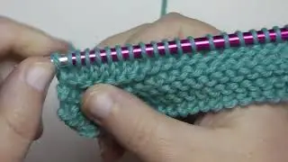Dos agujas | Punto jersey | Tutorial paso a paso