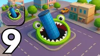 Hole.io - Gameplay Walkthrough Part 9 Tutorial NEW Mobile Game (Android,ios)