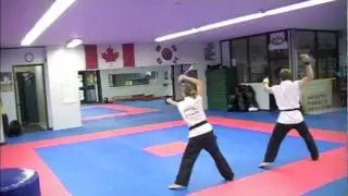Team Attitude First Sync Weapons Form Routine from Cobourg Tae Kwon Do