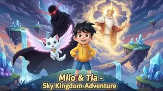 Milo & Tia 🐾✨| The Sky Kingdom Adventure | Magical 2D Cartoon Story for Kids #MiloAndTia#KidsCartoon