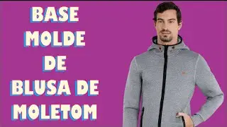 COMO FAZER MOLDE BASE BLUSA MOLETOM