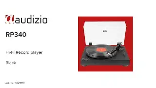 Audizio RP340 Hi-Fi Record Player HQ Black - 102.180