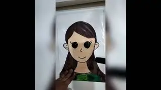 Paper Makeup. #shorts #makeup #fun #enjoyment #makeup #asmr #paper #timepass @creativeminds8709