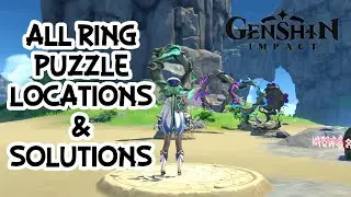 Ring Puzzle Locations & Solutions Golden Apple Archipalego l Genshin Impact (No Commentary)