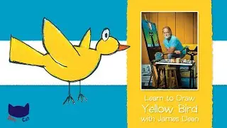 James Dean teaches how to draw Yellow Bird | Pete the Cat