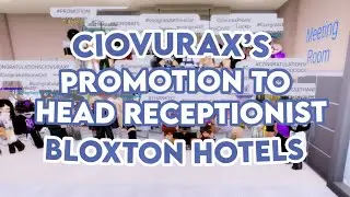 Ciovurax’s promotion to Head Receptionist | Bloxton Hotels