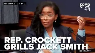 'He ran for president to avoid prison': Rep. Crockett grills Jack Smith about Trump investigations