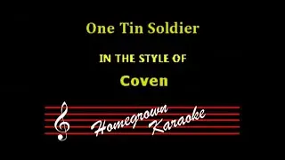 One Tin Soldier - Coven - Karaoke