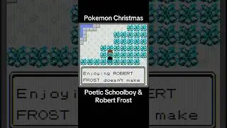 Pokemon Christmas Poetic Schoolboy & Robert Frost #retrogaming #gameboy #romhack #gameplay