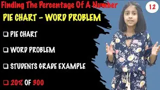 Pie Chart - Find The Percent Of A Number - Word Problem (Example 2)