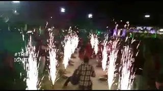 Cloud entry of bride & groom
