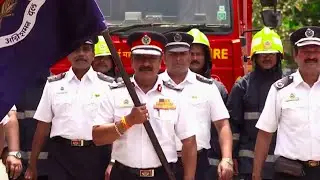 Mumbai Fire Brigade Team Invited for Mumbai Cha Raja Aarti 2016 | Ganesh Galli | Lalbaug