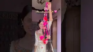 DIY Navratri special ✨😍 #navratrispecial #diy #paranda #handmade #viral #youtubeshorts #ideas ￼