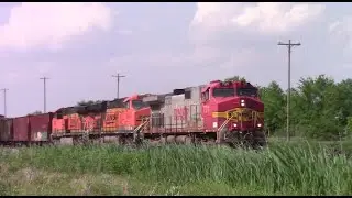 05/23/23 - Back to back BNSF Beardstown sub trains with great power