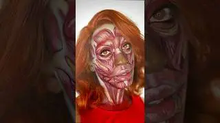 MUSCLE FACE 💪🏾 12/13 Days of BERRYWEEN #halloweenlook #skin #spookysza #halloween #makeupartist