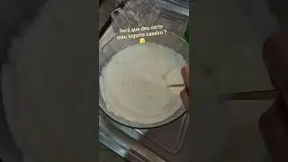 resolvi fazer um iogurte caseiro pra ajudar na minha alimenta&ccedil;&atilde;o #alimentacaosaudavel