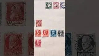 Old Postage Stamps (6). Philately. Numismatics. Vintage. Collecting. Hobby. Retro