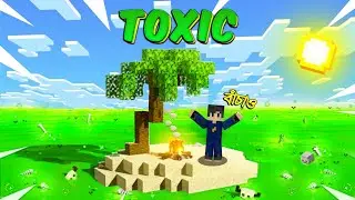 I survived Acid Island In Minecraft . First Day 