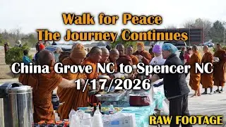 Walk for Peace - The Journey Continues from China Grove, NC to Spencer, NC
