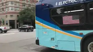 Yorkville bound 2019 New Flyer XE60 4955 on the M86 +SBS