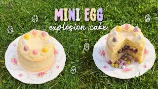 mini egg explosion cake