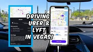 Driving Uber & Lyft in Las Vegas Vlog & Driver Earnings