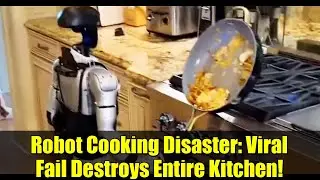 Robot Cooking Disaster: Viral Fail Destroys Entire Kitchen!