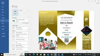 How to design printable Tri_fold brochure design in MS Word|| 3fold brochure make 