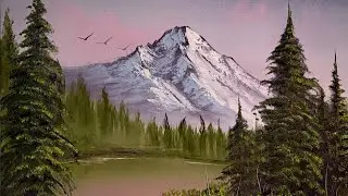 S5 Ep6 MNM Mountain Forest Landscape #LIVEArt #OilPainting #FreeTutorial #PaintWithJosh #BobRoss