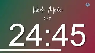 4 hours Green and Red Design Pomodoro Technique - Study / Work / Focus Timer (8 sets)
