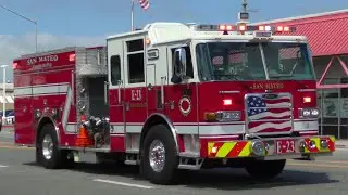 San Mateo Consolidated Fire Dept. Engine 23 (Reserve) Responding