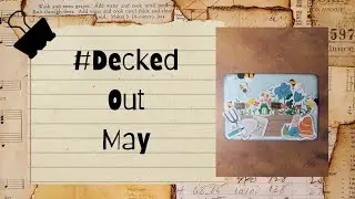 #DeckedOutMay Card 7 | Altered Playing Card With Prompt Garden