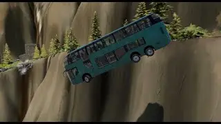 Unbelievable! School Bus 🆚 Cars on Dangerous Cliff Road BeamNG.drive😱 #256
