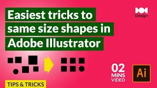 Same size all shapes in Adobe Illustrator | Easy Trick | Using Scripts