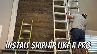 How To Install Shiplap and a Mantel Accurately In Under 7 Minutes