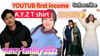 youtube first income bata AYZ T-shirt BADNE PLAN VIEWRS LAI @NANCYFAMILY2022  BACHA VAYO