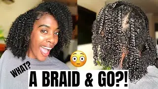 A BRAID & GO?!! THE NEW STRETCHED WASH N GO? How does this work?! Type 4 Hair